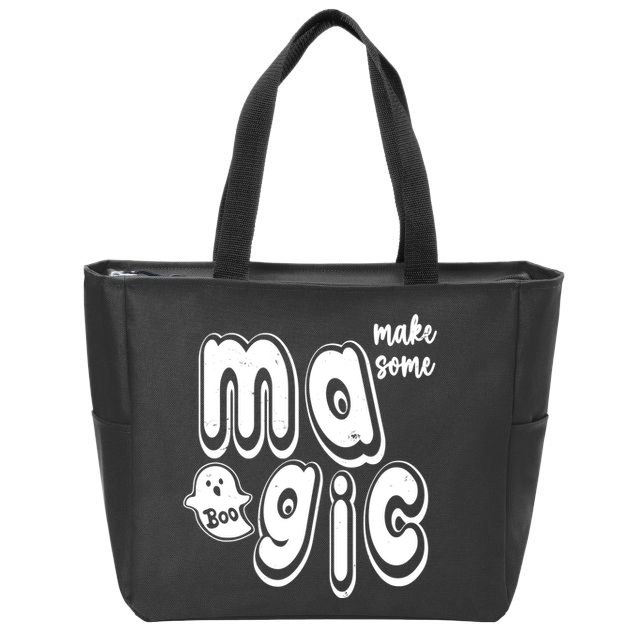 Make Some Magic Halloween Zip Tote Bag