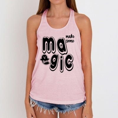 Make Some Magic Halloween Women's Knotted Racerback Tank