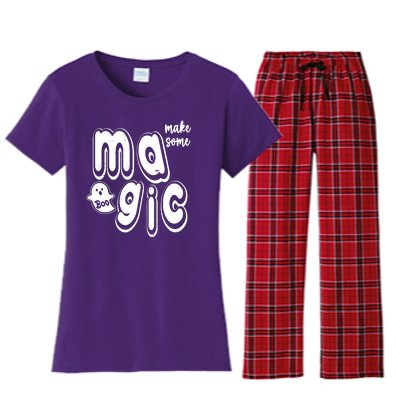 Make Some Magic Halloween Women's Flannel Pajama Set