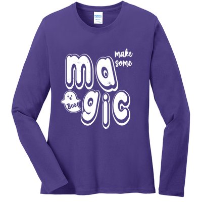 Make Some Magic Halloween Ladies Long Sleeve Shirt
