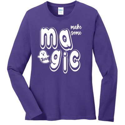 Make Some Magic Halloween Ladies Long Sleeve Shirt