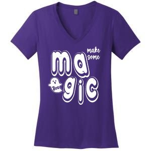 Make Some Magic Halloween Women's V-Neck T-Shirt