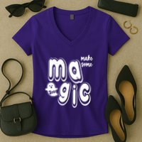 Make Some Magic Halloween Women's V-Neck T-Shirt