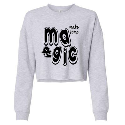 Make Some Magic Halloween Cropped Pullover Crew