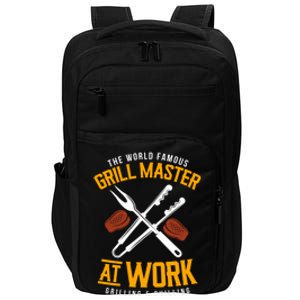 Meat Smoking Meat Grilling Bbq Lovers Dad Bbq Meat Bbq Cute Gift Impact Tech Backpack