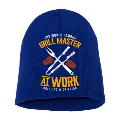 Meat Smoking Meat Grilling Bbq Lovers Dad Bbq Meat Bbq Cute Gift Short Acrylic Beanie