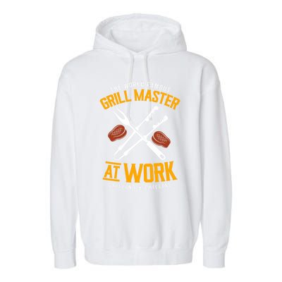 Meat Smoking Meat Grilling Bbq Lovers Dad Bbq Meat Bbq Cute Gift Garment-Dyed Fleece Hoodie