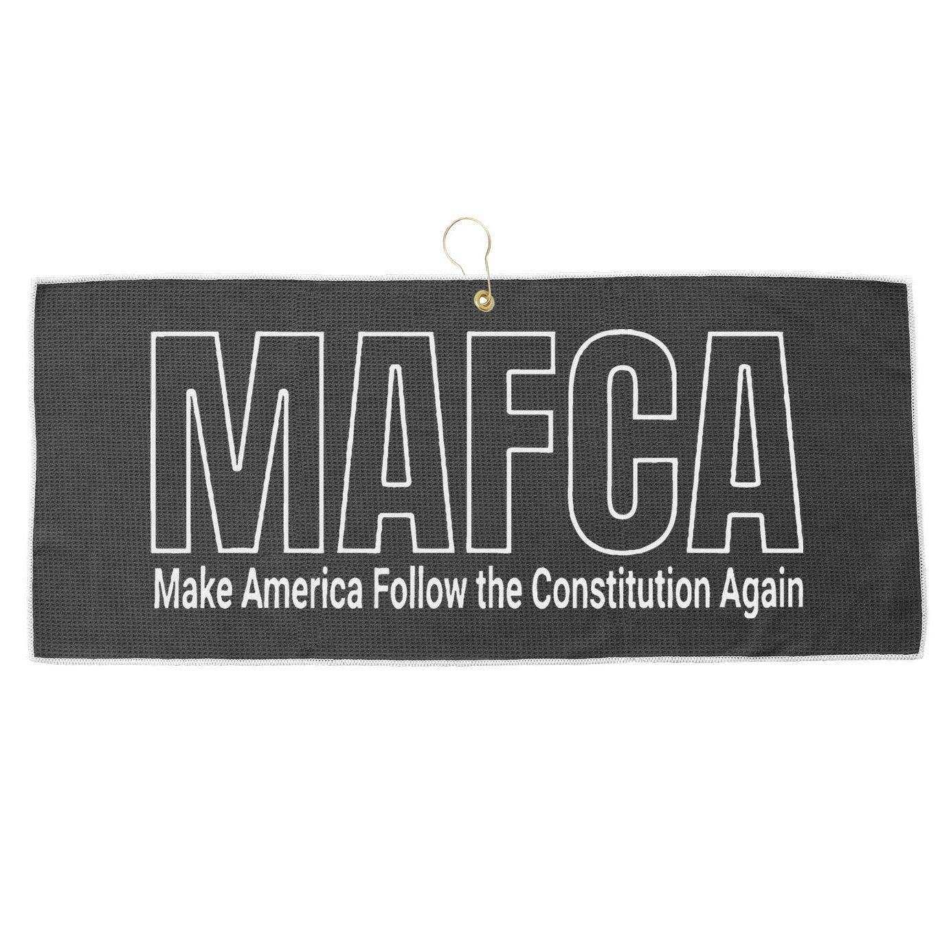 Mafca Satire Maga Common Sense Large Microfiber Waffle Golf Towel