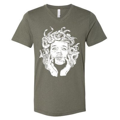 Medusa Snake V-Neck T-Shirt