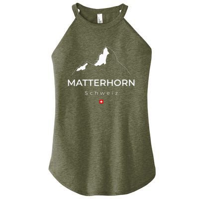 Matterhorn Switzerland Mountains Rock Climbing Hiking Women's Perfect Tri Rocker Tank