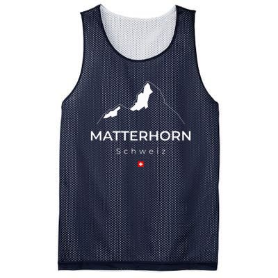 Matterhorn Switzerland Mountains Rock Climbing Hiking Mesh Reversible Basketball Jersey Tank