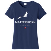 Matterhorn Switzerland Mountains Rock Climbing Hiking Women's T-Shirt