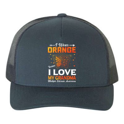 Multiple Sclerosis Ms Warrior I Wear Orange Grandma Gift Yupoong Adult 5-Panel Trucker Hat