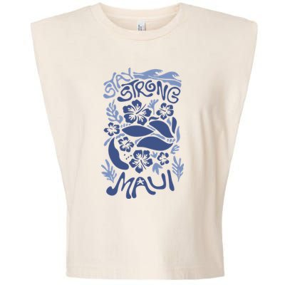 Maui Strong Maui Wildfire Relief Support For Hawaii Fire Garment-Dyed Women's Muscle Tee