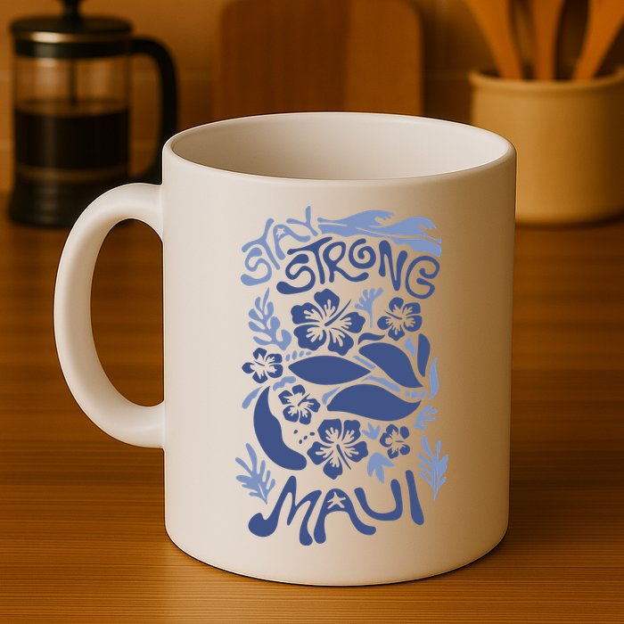 Maui Strong Maui Wildfire Relief Support For Hawaii Fire Mug