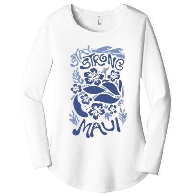 Maui Strong Maui Wildfire Relief Support For Hawaii Fire Women's Perfect Tri Tunic Long Sleeve Shirt