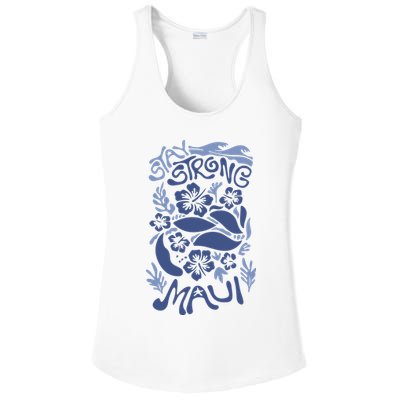 Maui Strong Maui Wildfire Relief Support For Hawaii Fire Ladies PosiCharge Competitor Racerback Tank