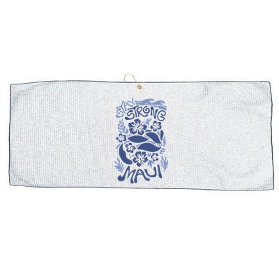 Maui Strong Maui Wildfire Relief Support For Hawaii Fire Large Microfiber Waffle Golf Towel
