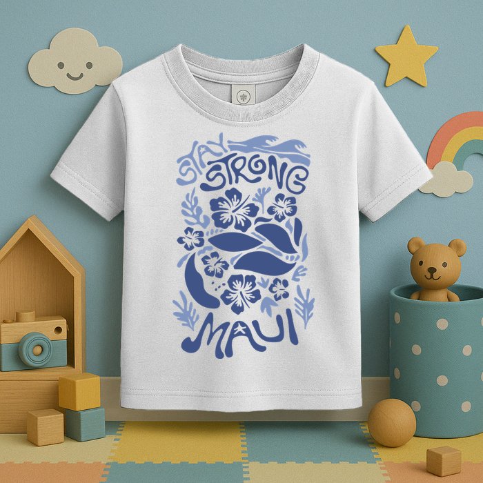 Maui Strong Maui Wildfire Relief Support For Hawaii Fire Toddler T-Shirt