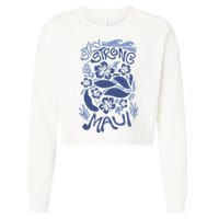 Maui Strong Maui Wildfire Relief Support For Hawaii Fire Cropped Pullover Crew