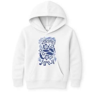 Maui Strong Maui Wildfire Relief Support For Hawaii Fire Kids Hoodie