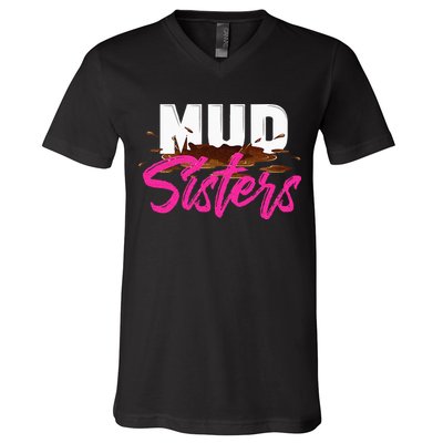 Mud Sisters Mud Girl V-Neck T-Shirt