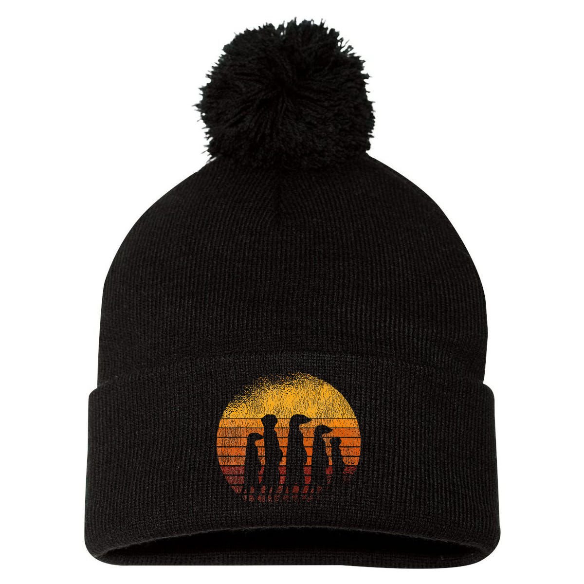Meerkat Squad Meerkat Pom Pom 12in Knit Beanie