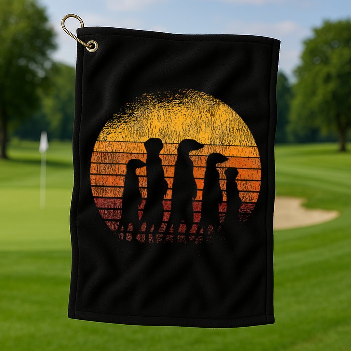 Meerkat Squad Meerkat Golf Towel