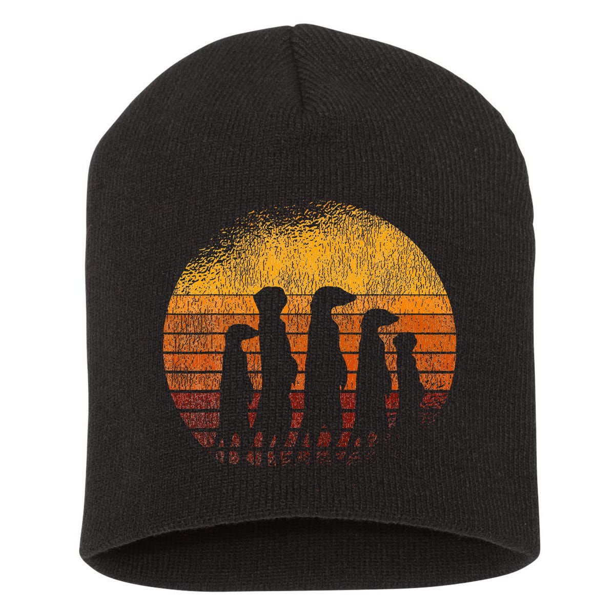 Meerkat Squad Meerkat Short Acrylic Beanie