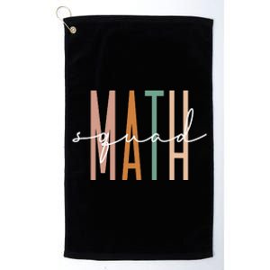 Math Squad Math Teacher Math Class Team Appreciation Platinum Collection Golf Towel