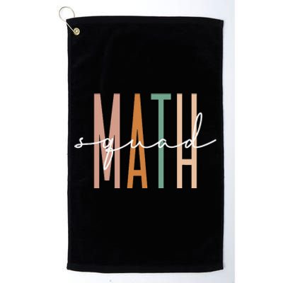 Math Squad Math Teacher Math Class Team Appreciation Platinum Collection Golf Towel