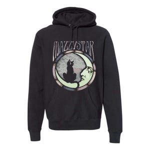 Mazzy Star Moon And Cat Premium Hoodie