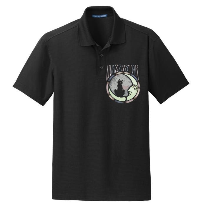 Mazzy Star Moon And Cat Dry Zone Grid Polo