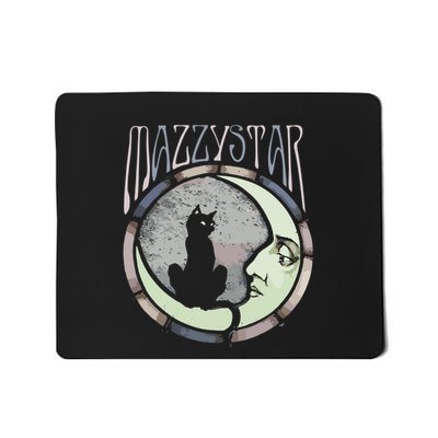 Mazzy Star Moon And Cat Mousepad
