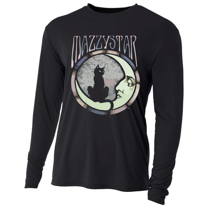 Mazzy Star Moon And Cat Cooling Performance Long Sleeve Crew