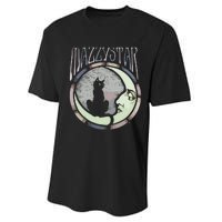 Mazzy Star Moon And Cat Performance Sprint T-Shirt