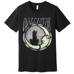 Mazzy Star Moon And Cat Premium T-Shirt