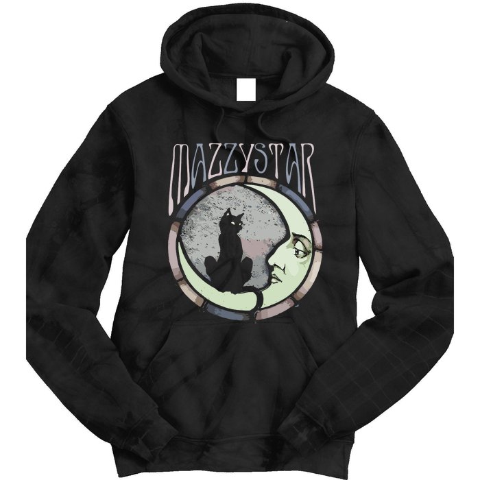 Mazzy Star Moon And Cat Tie Dye Hoodie