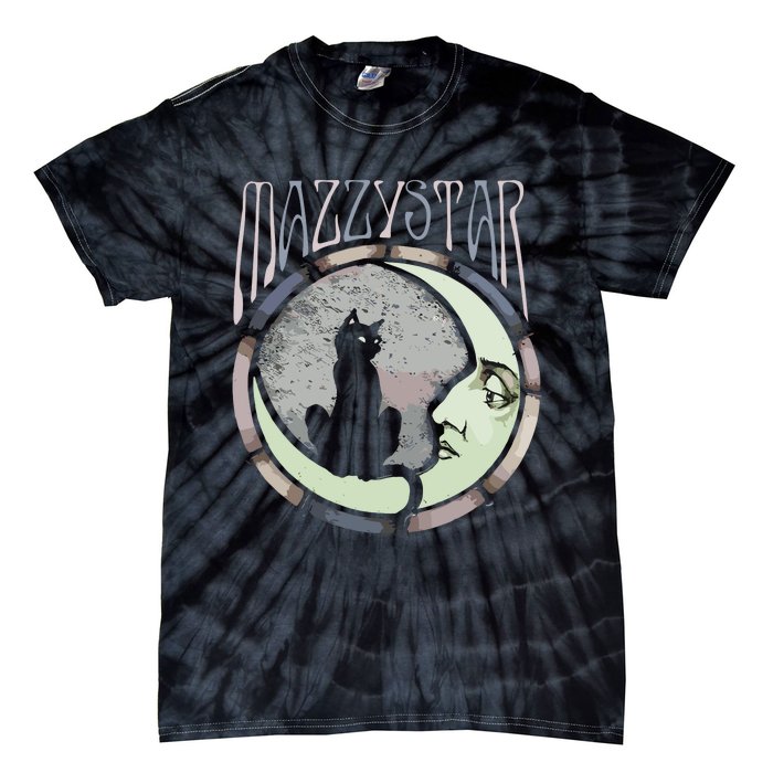 Mazzy Star Moon And Cat Tie-Dye T-Shirt