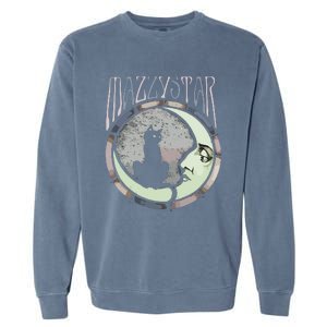 Mazzy Star Moon And Cat Garment-Dyed Sweatshirt