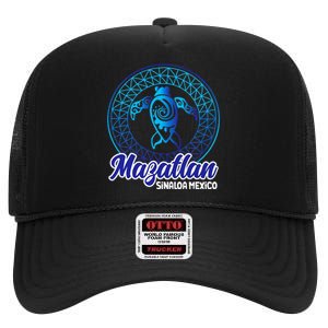 Mazatlan Sinaloa Mexico Souvenirs Baja California Turtles High Crown Mesh Back Trucker Hat