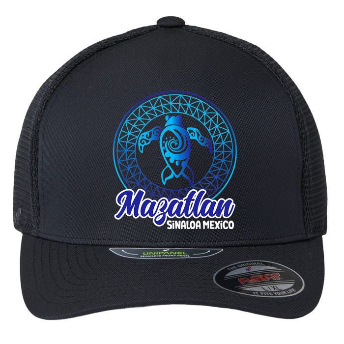 Mazatlan Sinaloa Mexico Souvenirs Baja California Turtles Flexfit Unipanel Trucker Cap