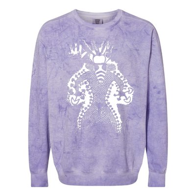 Mushroom Shaman Man 11000 Year Old Colorblast Crewneck Sweatshirt