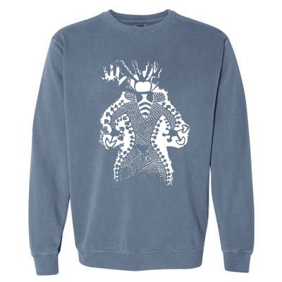 Mushroom Shaman Man 11000 Year Old Garment-Dyed Sweatshirt