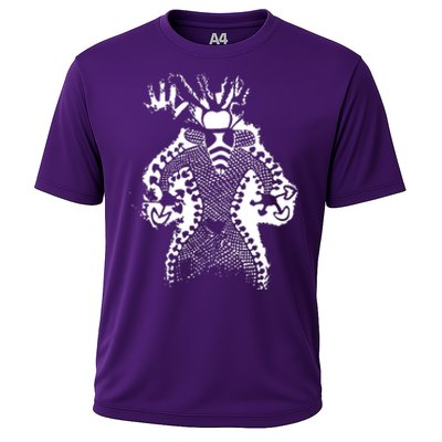 Mushroom Shaman Man 11000 Year Old Cooling Performance Crew T-Shirt