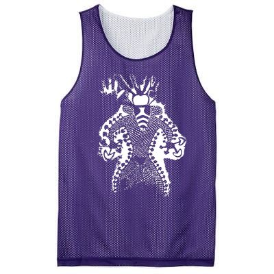 Mushroom Shaman Man 11000 Year Old Mesh Reversible Basketball Jersey Tank