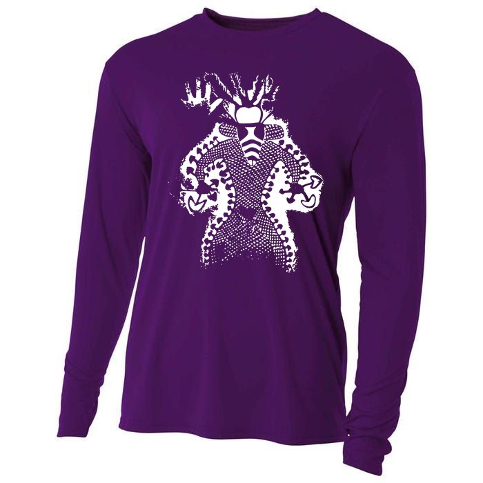 Mushroom Shaman Man 11000 Year Old Cooling Performance Long Sleeve Crew