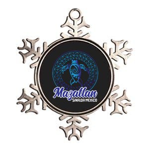 Mazatlan Sinaloa Mexico Souvenirs Baja California Turtles Metallic Star Ornament