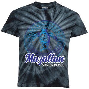 Mazatlan Sinaloa Mexico Souvenirs Baja California Turtles Kids Tie-Dye T-Shirt