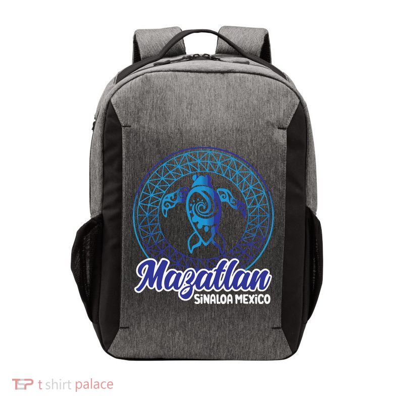 Mazatlan Sinaloa Mexico Souvenirs Baja California Turtles Vector Backpack